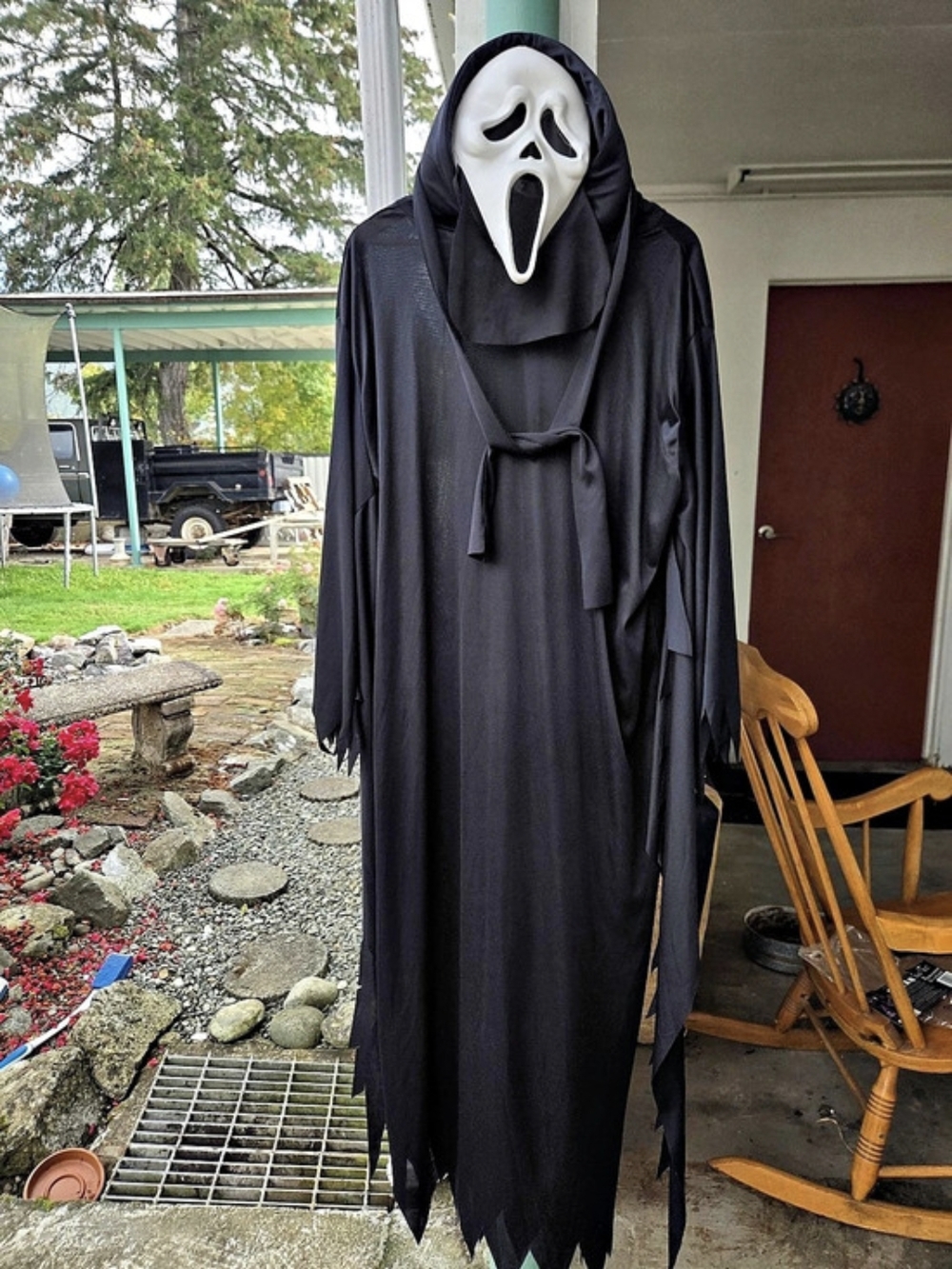 Vintage 1997 Scream Ghost Face Black & White Costume